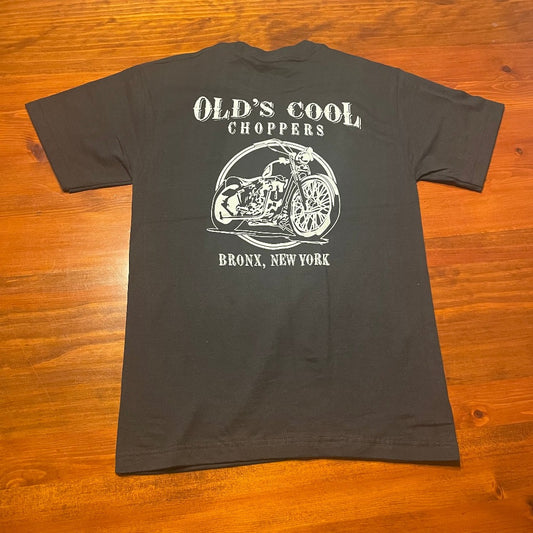 Old’s Cool Choppers T Shirt w/Bike on Back, Bronx NY