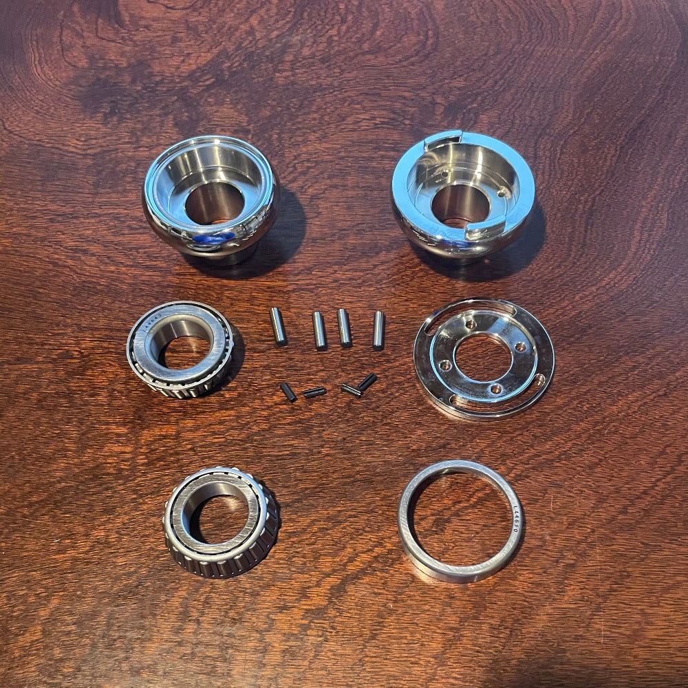 1 inch harley style press in neck cups and bearings kit! only the