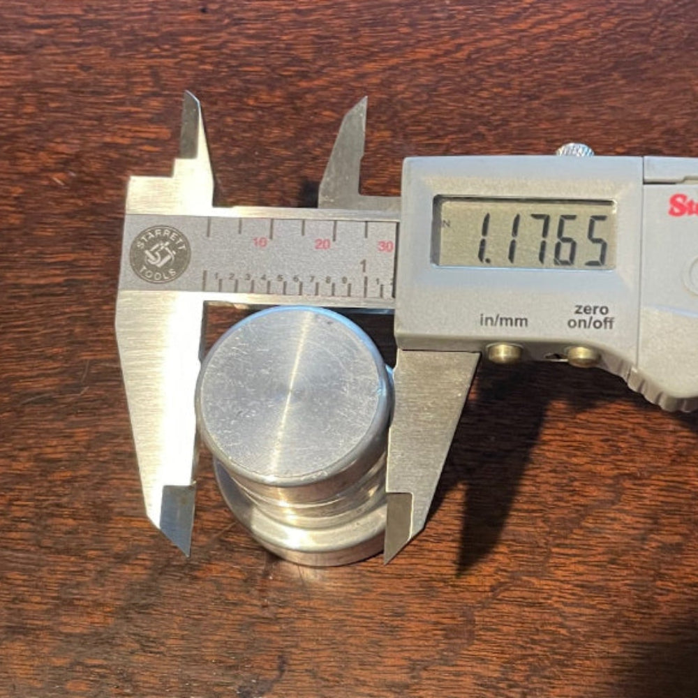 Oil Tank Cap - Flat Top Aluminum Harley Sportster Style Push In