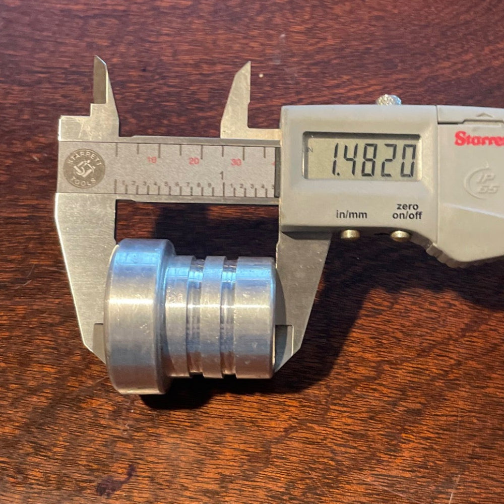 Oil Tank Cap - Flat Top Aluminum Harley Sportster Style Push In