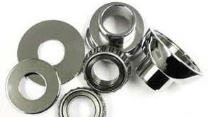 Press in style neck cups and 1 inch bearings kit for harley or custom frames