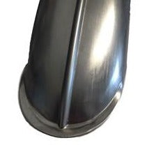4" Ribbed Front Duck Billed Fender for all custom bobber and chopper motorcycles
