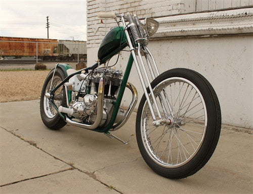 Single down-tube full hardtail frame for triumph unit 650s from the factory metal works