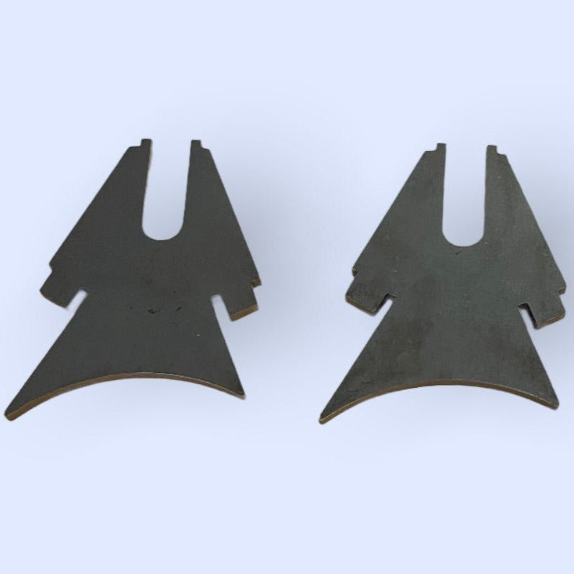 Axle Plates 5/16” x 3/4” Open Slot Set for All Custom Motorcycles | Old ...
