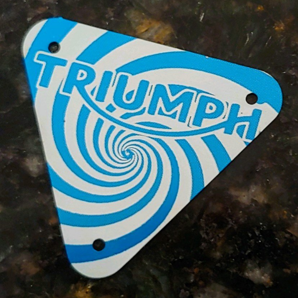 TRIUMPH SHELL 鋳鉄製　 サインプレート　アンティーク brass triumph unit and pre unit patent timing plate 70-4016.Tfmw