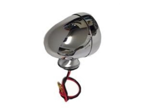 Universal chopper dual filament bullet style tail light with red lense