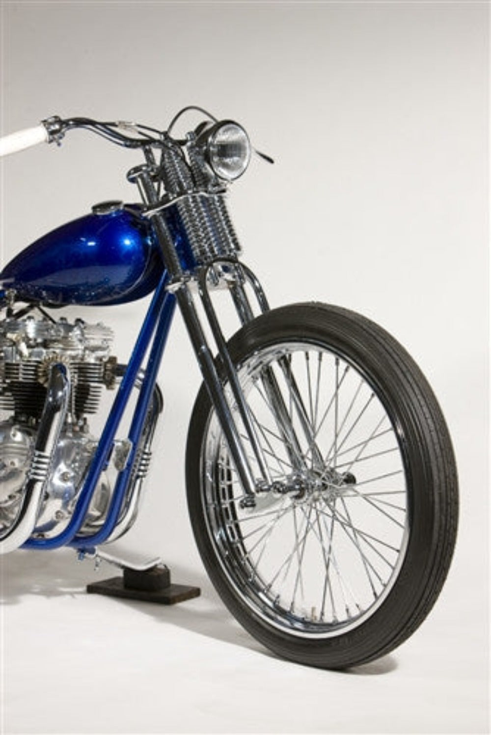 Factory metal works hand built custom bobber motorcycle true vintage 