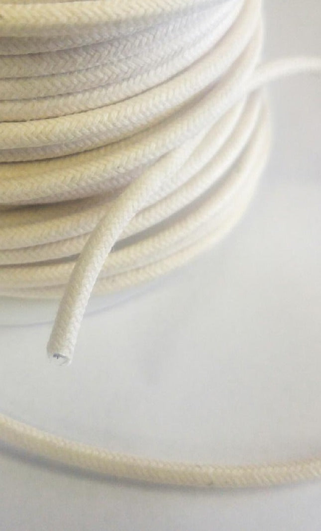 Electrical Wire - 16 Gauge White Cloth Covered 10 feet
